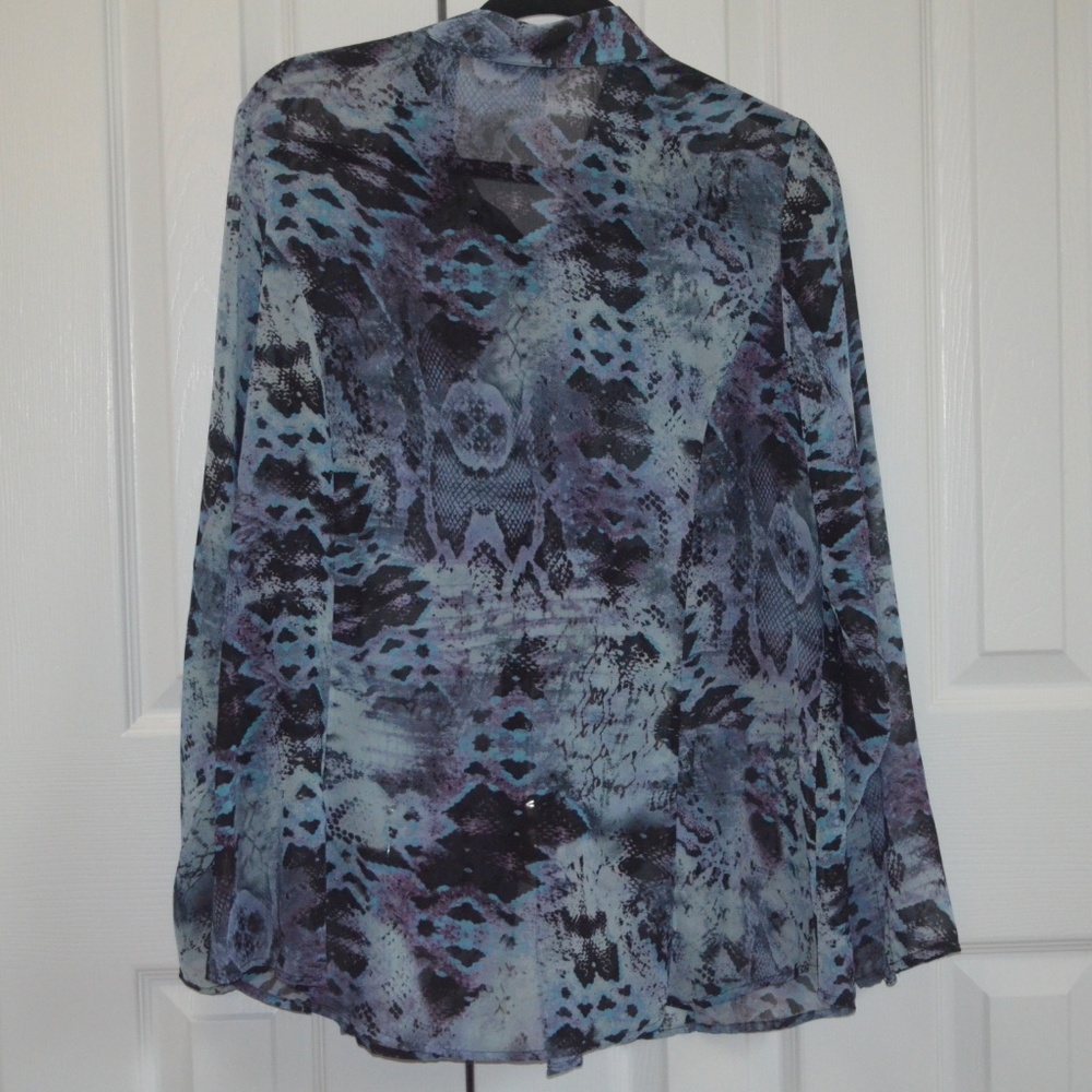 Cabi Style #609 Python Print Blouse - image 3